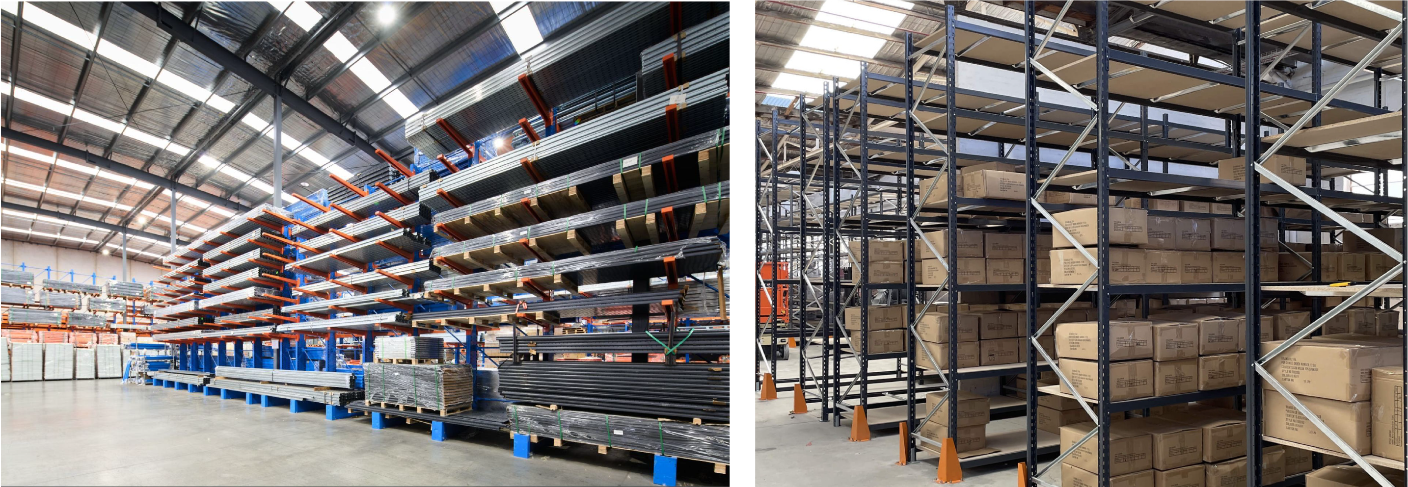 Image comparing Global Industrial's racking and shelving